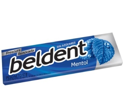 CHICLE BELDENT 10g MENTOL